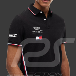 Polo Cadillac F1 Team x Tommy Hilfiger Liseré Tricolore 2026 Noir MN0MN00072BDS - Mixte
