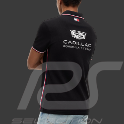 Cadillac Polo Shirt F1 Team x Tommy Hilfiger 2026 with Tricolor Trim Black MN0MN00072BDS - Unisex