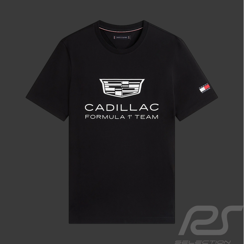 Cadillac T-Shirt F1 Team x Tommy Hilfiger Emblem 2026 Black MN0MN00100BDS - Unisex