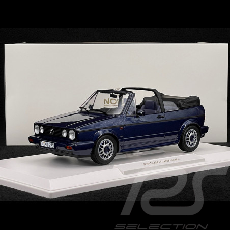 Volkswagen VW Golf Quartett Cabriolet 1992 Bleu Inca 1/18 Norev 188628