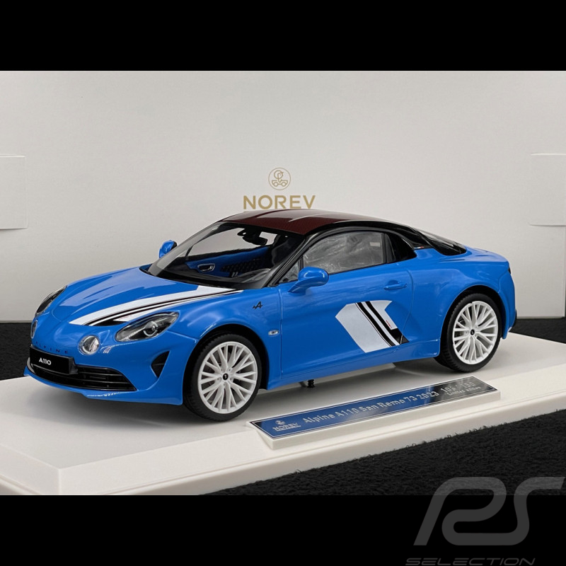 Alpine A110 San Remo 73 2023 Bleu Caddy 1/18 Norev 185423