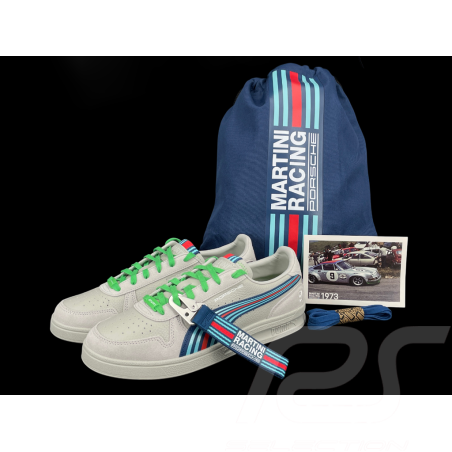 Chaussure Porsche Martini Racing Puma Gris + Sac + Porte-clés Edition Limitée WAP101T0MR - mixte