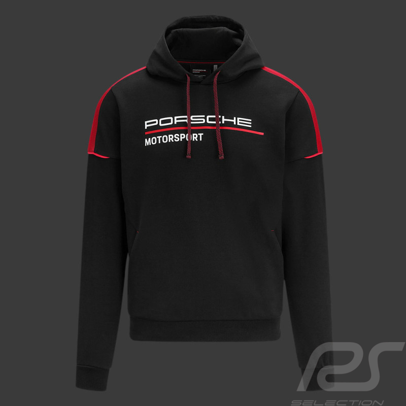 Porsche Kapuzenpullover Motorsport 4 Collection hoodie schwarz / rot WAP124NFMS - Herren
