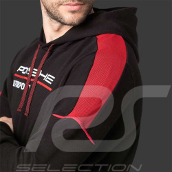 Porsche Kapuzenpullover Motorsport 4 Collection hoodie schwarz / rot WAP124NFMS - Herren