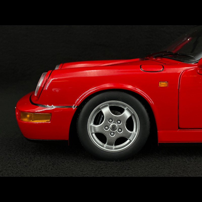 Porsche 911 Carrera RS Type 964 Cup Rims 1992 Red 1/12 KK Scale