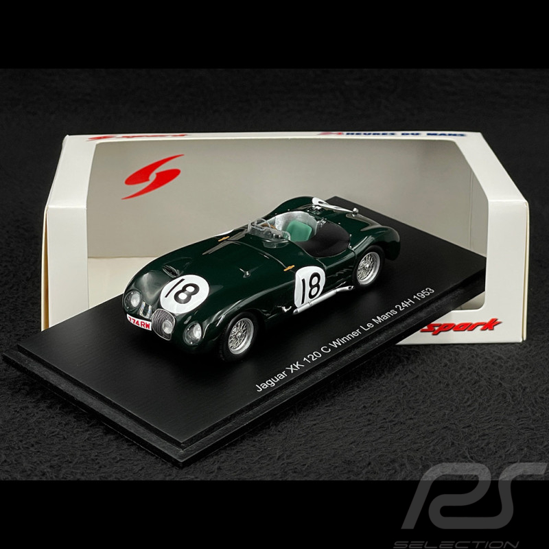 Jaguar XK120 C n° 18 Sieger 24h Le Mans 1953 1/43 Spark 43LM1953