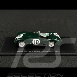 Jaguar XK120 C n° 18 Sieger 24h Le Mans 1953 1/43 Spark 43LM1953