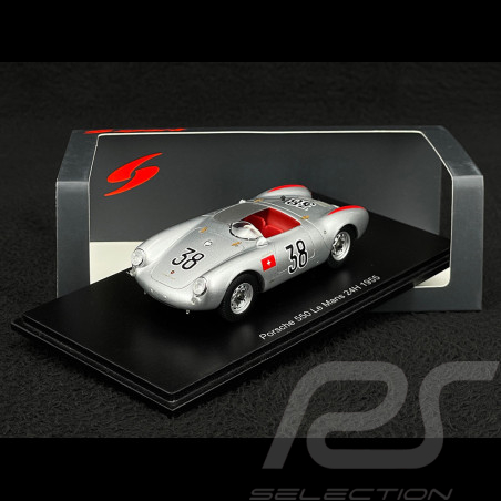 Porsche 550 n° 38 24h Le Mans 1955 1/43 Spark S9715