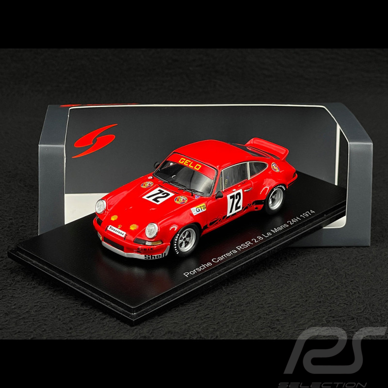 Porsche 911 Carrera RSR 2.8 n° 72 24h Le Mans 1974 1/43 Spark S9796
