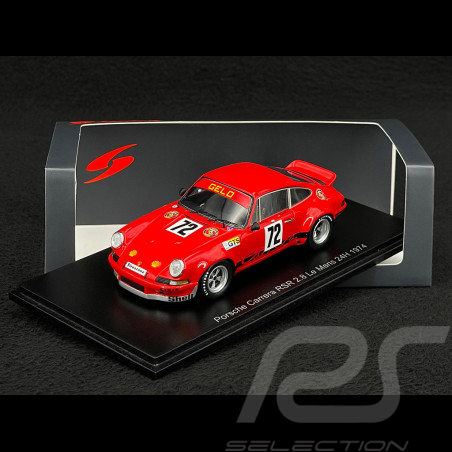 Porsche 911 Carrera RSR 2.8 n° 72 24h Le Mans 1974 1/43 Spark S9796