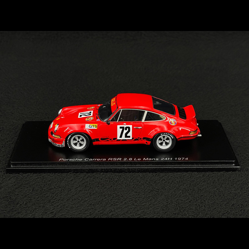 Porsche 911 Carrera RSR 2.8 n° 72 24h Le Mans 1974 1/43 Spark S9796