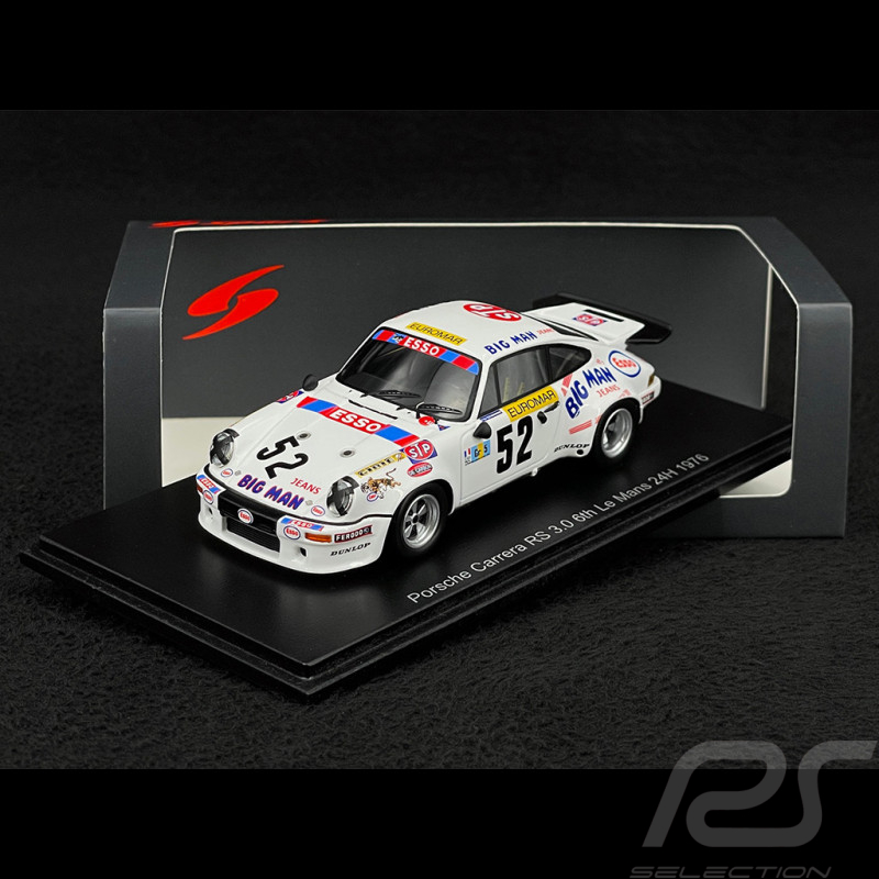 Porsche 911 Carrera RS 3.0 n° 52 6. 24h Le Mans 1976 1/43 Spark S9815