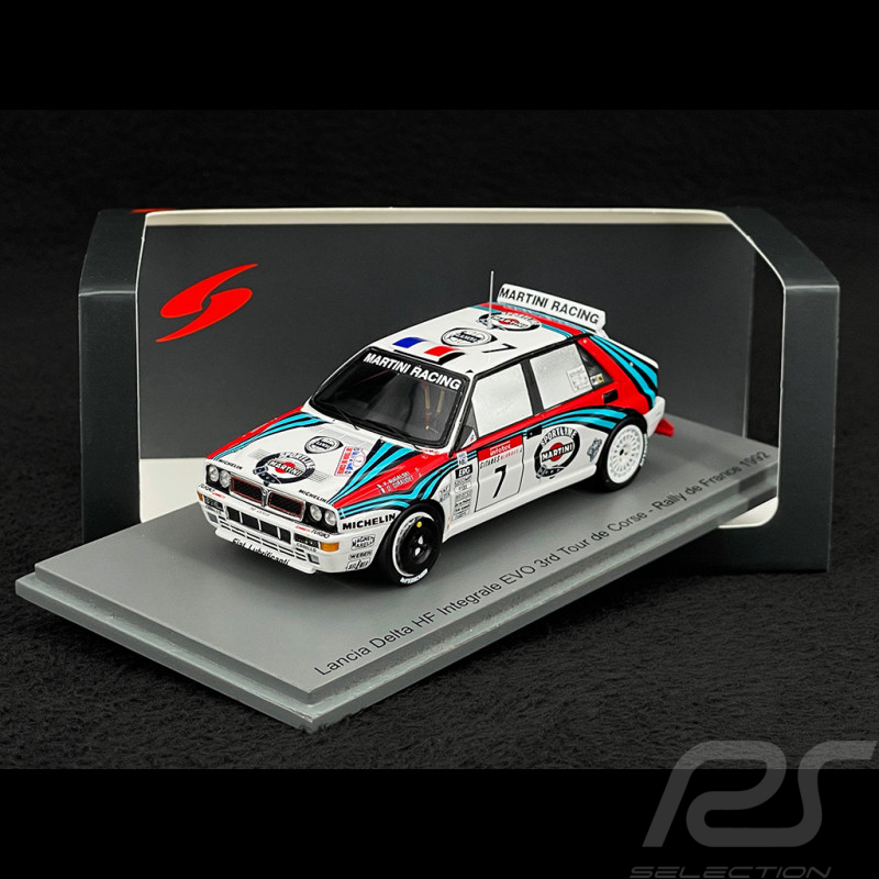 Lancia Delta HF Integrale Evo n° 7 3rd Tour de Corse 1992 1/43 Spark S9018