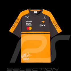 McLaren T-shirt F1 Team n° 81 Oscar Piastri 2026 Puma Papaya Orange / Phantom 713954-01 - unisex