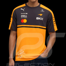 T-shirt McLaren F1 Team n° 81 Oscar Piastri 2026 Puma Orange Papaye / Phantom 713954-01 - mixte