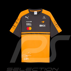 T-shirt McLaren F1 Team n° 1 Landos Norris 2026 Puma Orange Papaye / Phantom 713953-01 - mixte