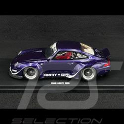 Porsche 911 RWB Typ 993 Army Girl 2015 Violett 1/18 GT Spirit GT562