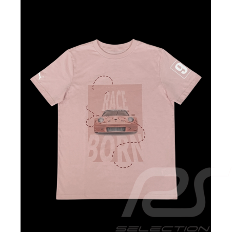 T-shirt Porsche n° 92 Pink Ping / Cochon Rose Puma 634499-05 - mixte