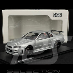 Nissan Skyline GT-R R34 Z Tune 1999 Argent 1/18 Solido S1804312