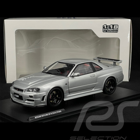 Nissan Skyline GT-R R34 Z Tune 1999 Argent 1/18 Solido S1804312