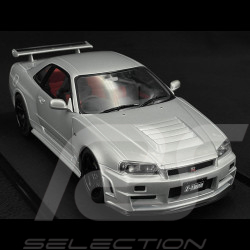Nissan Skyline GT-R R34 Z Tune 1999 Argent 1/18 Solido S1804312