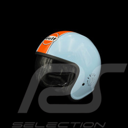 Gulf Helm mit Integriertem Visier Hellblau / Orange Felix ST580