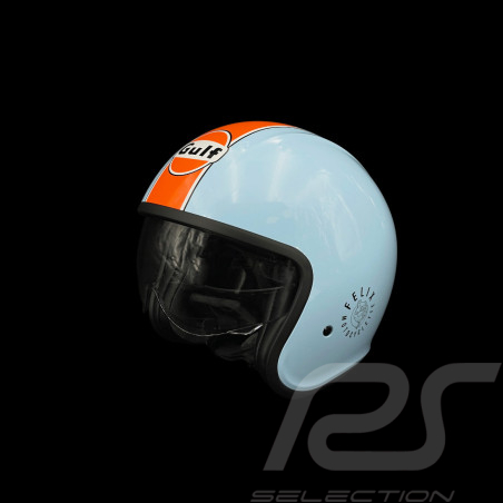 Casque Gulf avec Visière Intégrée Bleu Clair / Orange Felix ST580