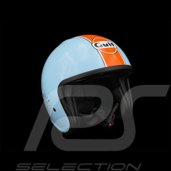 Gulf Helmet with Integrated Visor Light Blue / Orange Felix ST580