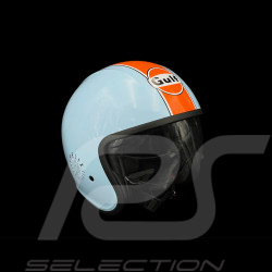 Gulf Helmet with Integrated Visor Light Blue / Orange Felix ST580