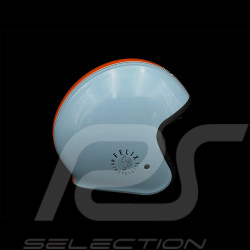 Gulf Helmet with Integrated Visor Light Blue / Orange Felix ST580