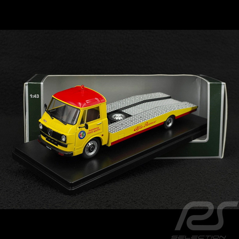 Alfa Romeo A12/F12 Abschleppwagen Carro Attrezzi Seconda Serie 1977 Gelb / Rot 1/43 Mitica 430084-D