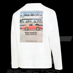 Porsche Pullover mit langen Ärmeln Weiß WAP816TFWR - unisex