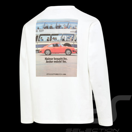 Porsche Jumper Long-sleeved White WAP816TFWR - unisex
