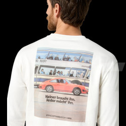 Pull Porsche à Manches Longues Blanc WAP816TFWR - mixte