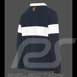 Polo Porsche à Manches Longues Rétro Bleu Marine / Blanc WAP813TFWR - mixte