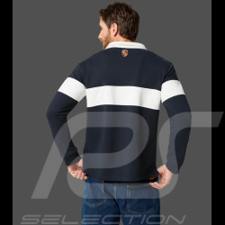 Porsche Polo-Shirt mit langen Ärmeln Marineblau / Weiß WAP813TFWR - unisex