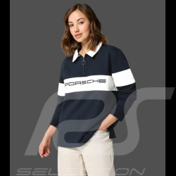 Polo Porsche à Manches Longues Rétro Bleu Marine / Blanc WAP813TFWR - mixte