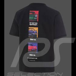 Porsche T-shirt Retro Black WAP813TFWR - unisex