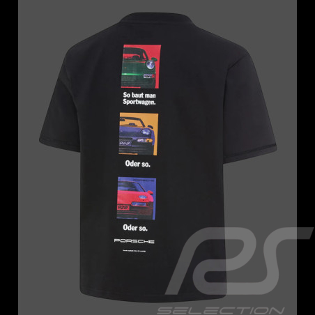 Porsche T-Shirt Retro Schwarz WAP813TFWR - unisex