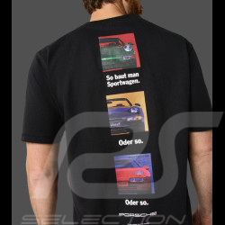 Porsche T-Shirt Retro Schwarz WAP813TFWR - unisex