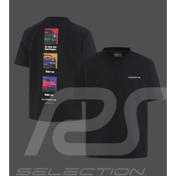 Porsche T-shirt Retro Black WAP813TFWR - unisex