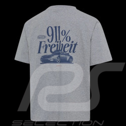 T-shirt Porsche Rétro Gris WAP811TFWR - mixte