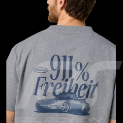 T-shirt Porsche Rétro Gris WAP811TFWR - mixte