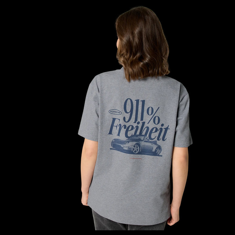Porsche T-shirt Retro Collection Grey WAP811TFWR - unisex