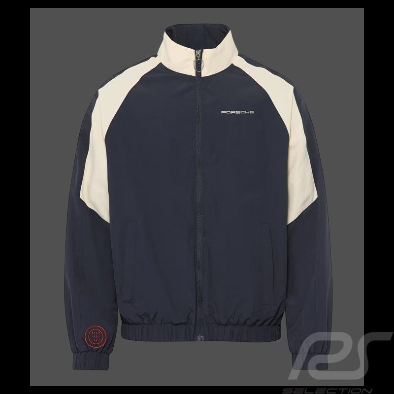 Porsche Jacket Retro Navy Blue / White WAP810TFWR - unisex