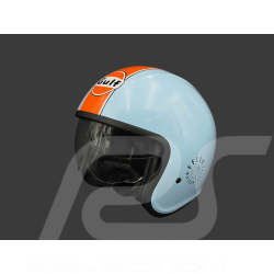 Gulf Helmet with Integrated Visor Light Blue / Orange Felix ST580