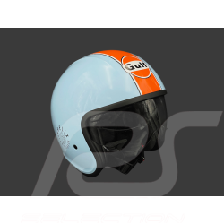 Gulf Helmet with Integrated Visor Light Blue / Orange Felix ST580