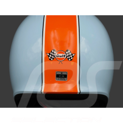 Gulf Helmet with Integrated Visor Light Blue / Orange Felix ST580