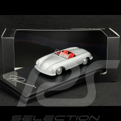 Porsche 356 Nr. 1 Roadster 1948 with Ferry Porsche’s Engraved Signature Silver Grey 1/43 Welly MAP01935625