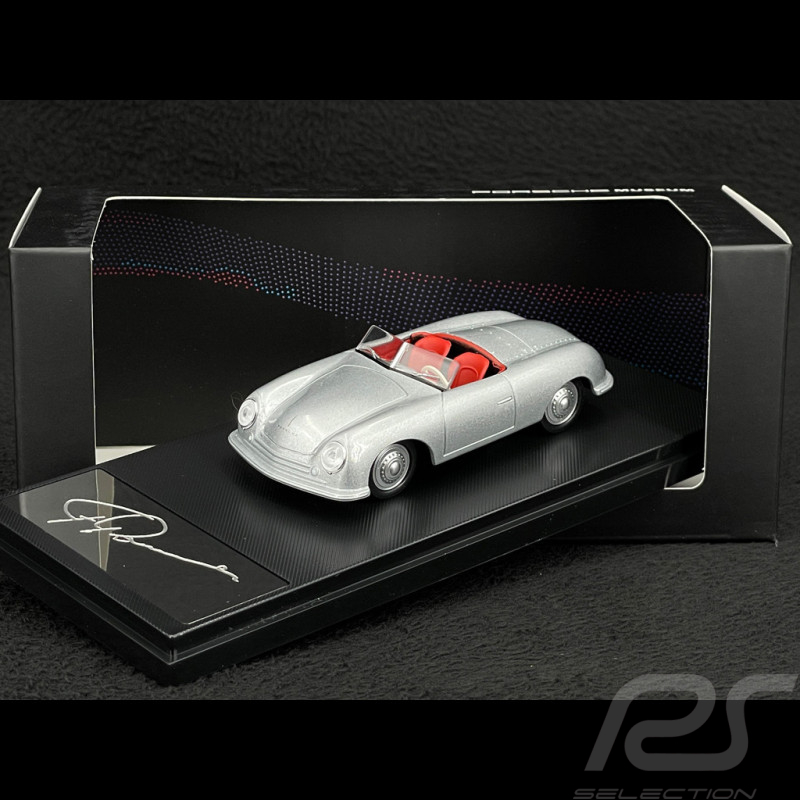 Porsche 356 Nr. 1 Roadster 1948 mit gravierter Unterschrift von Ferry Porsche Silbergrau 1/43 Welly MAP01935625